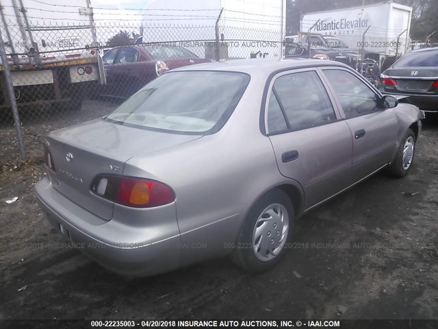 2T1BR12E4XC238253 - 1999 TOYOTA COROLLA VE/CE/LE TAN photo 4