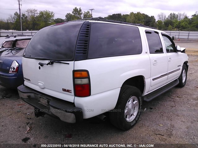 3GKEC16Z04G165710 - 2004 GMC YUKON XL C1500 WHITE photo 4