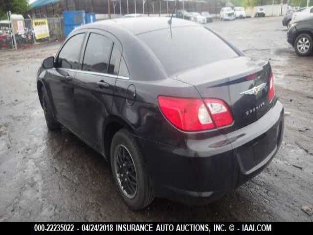 1C3LC46K07N645379 - 2007 CHRYSLER SEBRING BLACK photo 3