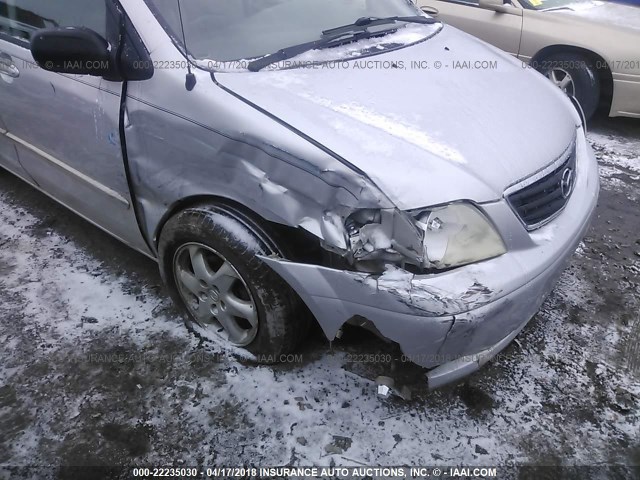 JM3LW28YX10171221 - 2001 MAZDA MPV WAGON SILVER photo 6