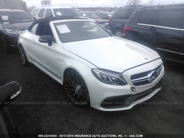 WDDWK8GB7JF677433 - 2018 MERCEDES-BENZ C 63 AMG WHITE photo 1