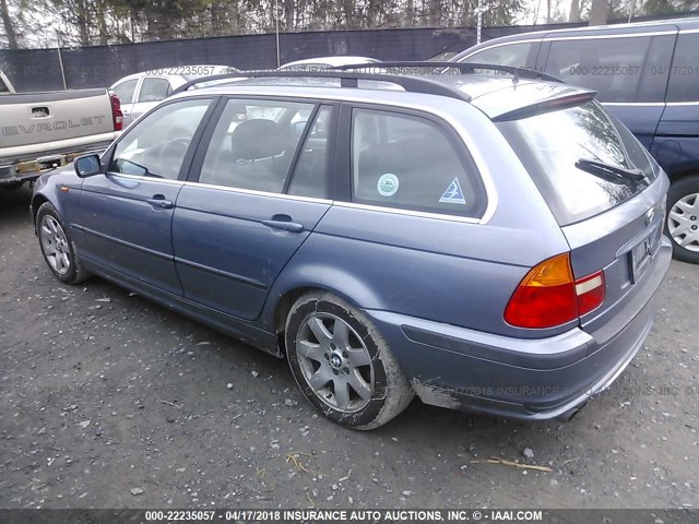 WBAEP33482PF01309 - 2002 BMW 325 XIT BLUE photo 3