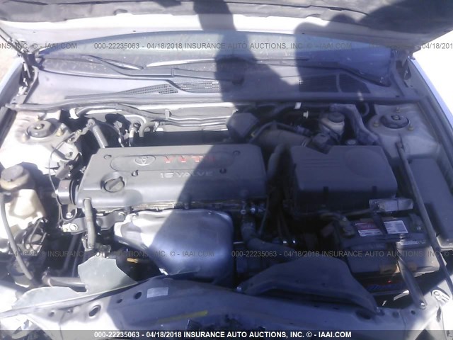 4T1BE32K16U645604 - 2006 TOYOTA CAMRY LE/XLE/SE SILVER photo 10