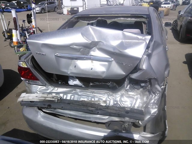 4T1BE32K16U645604 - 2006 TOYOTA CAMRY LE/XLE/SE ვერცხლისფერი ფოტო 6