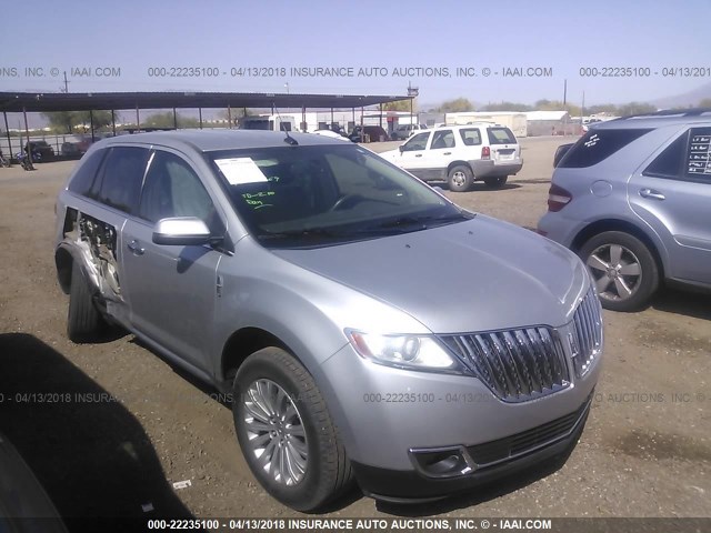 2LMDJ6JK0EBL15114 - 2014 LINCOLN MKX SILVER photo 1