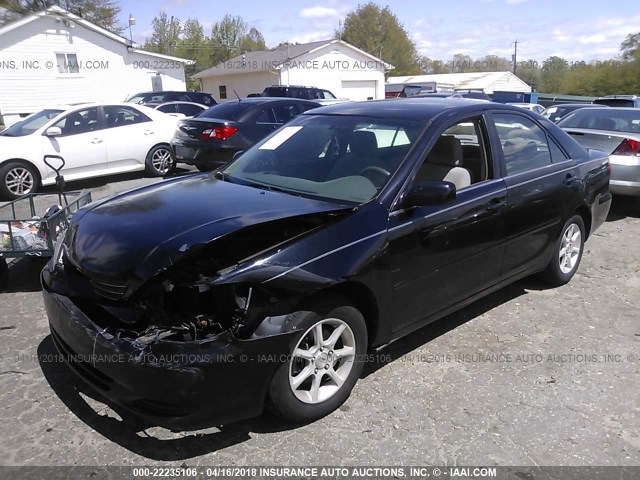 4T1BE32K33U189486 - 2003 TOYOTA CAMRY LE/XLE/SE BLACK photo 2