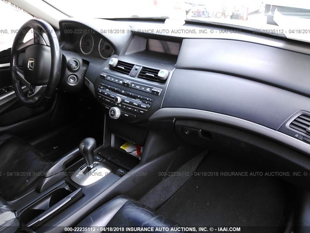 1HGCP26818A072561 - 2008 HONDA ACCORD EXL BLACK photo 5