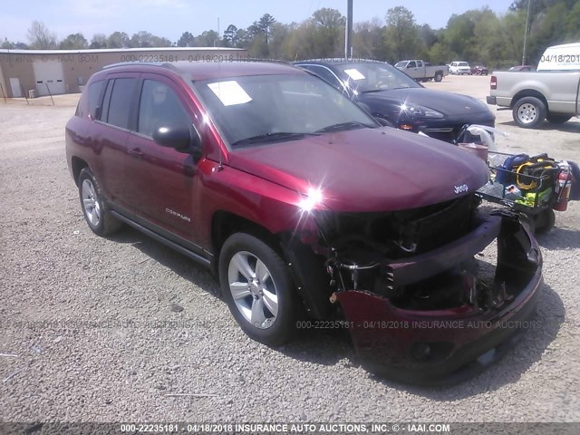 1C4NJCEB8CD554348 - 2012 JEEP COMPASS LATITUDE 红色 照片 1