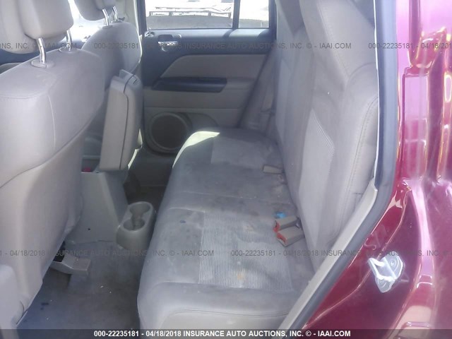 1C4NJCEB8CD554348 - 2012 JEEP COMPASS LATITUDE 红色 照片 8