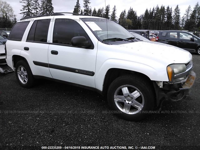 1GNDT13S842267481 - 2004 CHEVROLET TRAILBLAZER LS/LT WHITE photo 1