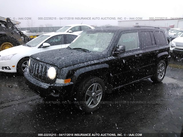 1J8FF28W28D516158 - 2008 JEEP PATRIOT SPORT BLACK photo 2