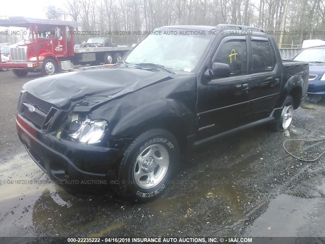 1FMZU67E52UC94616 - 2002 FORD EXPLORER SPORT TR  BLACK photo 2