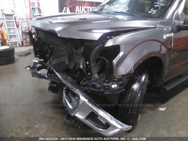 1FTEW1EF1FKE62636 - 2015 FORD F150 SUPERCREW GRAY photo 6