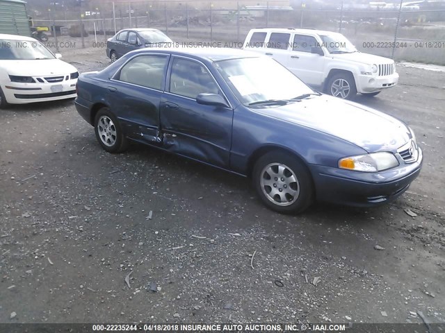 1YVGF22EX25303126 - 2002 MAZDA 626 LX BLUE photo 1