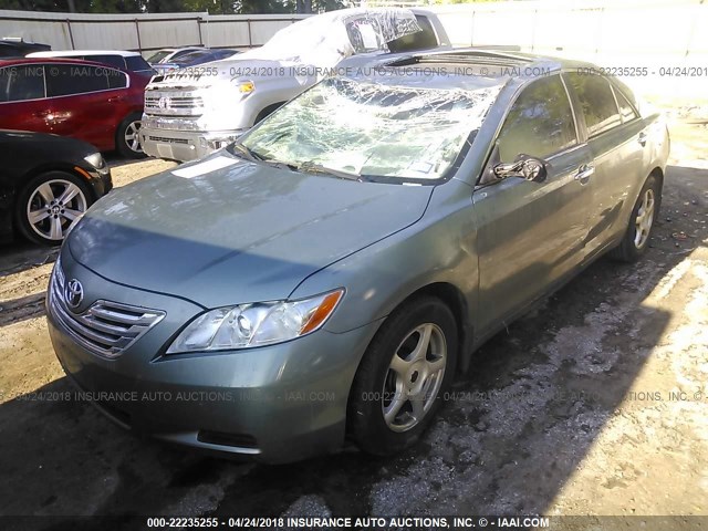 4T1BE46K67U555074 - 2007 TOYOTA CAMRY NEW GENERAT CE/LE/XLE/SE GREEN photo 2