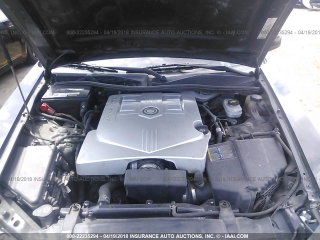 1G6DM57T260206872 - 2006 CADILLAC CTS BLACK photo 10
