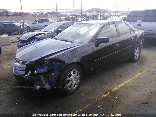 1G6DM57T260206872 - 2006 CADILLAC CTS BLACK photo 2