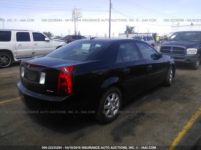 1G6DM57T260206872 - 2006 CADILLAC CTS BLACK photo 4