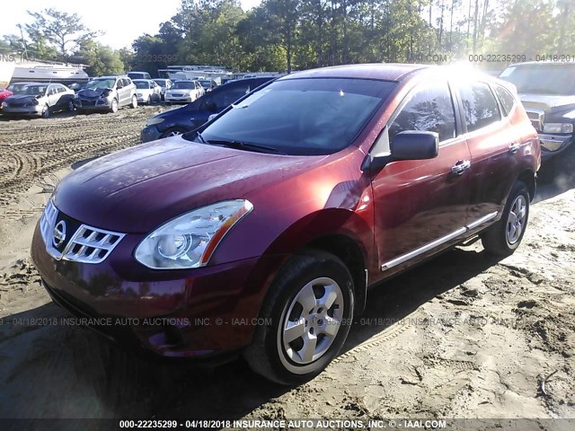 JN8AS5MT4BW173198 - 2011 NISSAN ROGUE S/SV/KROM RED photo 2