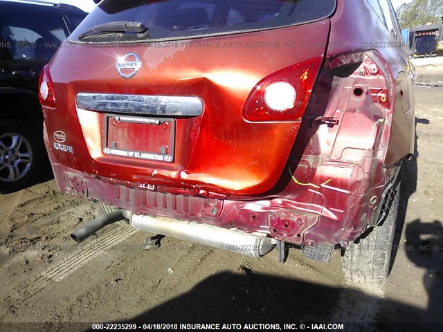 JN8AS5MT4BW173198 - 2011 NISSAN ROGUE S/SV/KROM RED photo 6