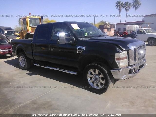 1FTSW21YX8EE50051 - 2008 FORD F250 SUPER DUTY BLACK photo 1