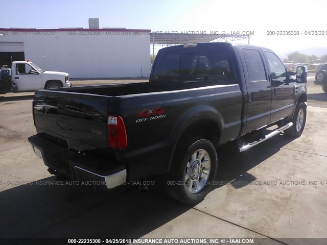 1FTSW21YX8EE50051 - 2008 FORD F250 SUPER DUTY BLACK photo 4