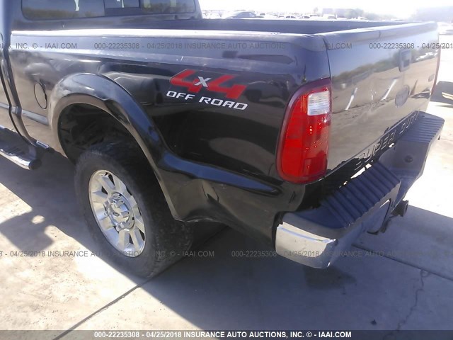 1FTSW21YX8EE50051 - 2008 FORD F250 SUPER DUTY BLACK photo 6