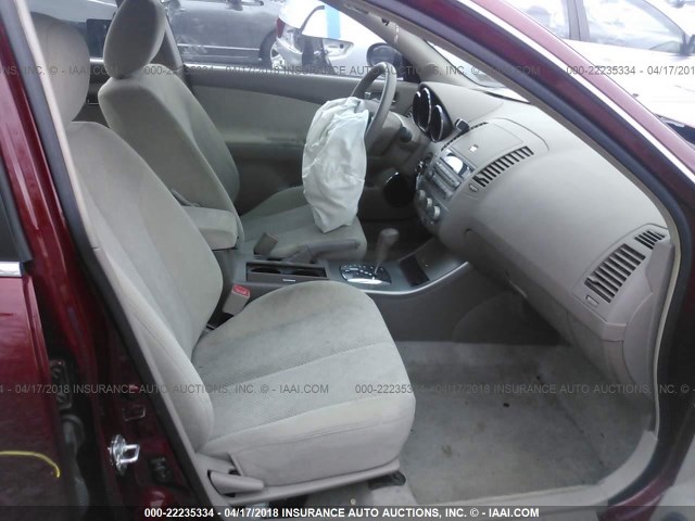 1N4AL11D35C341682 - 2005 NISSAN ALTIMA S/SL RED photo 5