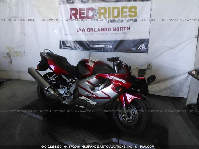 JH2PC35075M600828 - 2005 HONDA CBR600 F4 RED photo 1