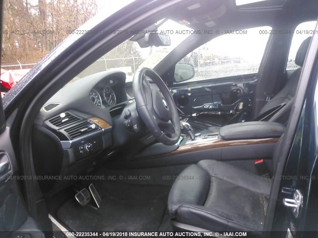5UXFG8C54EL593104 - 2014 BMW X6 XDRIVE50I BLUE photo 5
