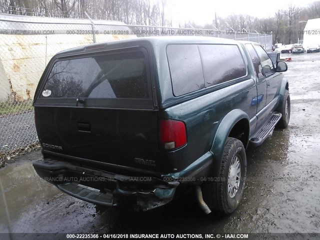 1GTCT19W5WK514621 - 1998 GMC SONOMA GREEN photo 4