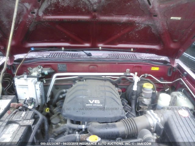 JACDJ58X227J04477 - 2002 ISUZU TROOPER S/LS/LIMITED 勃艮第红 照片 10