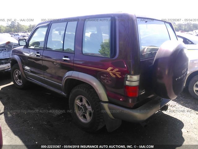 JACDJ58X227J04477 - 2002 ISUZU TROOPER S/LS/LIMITED 勃艮第红 照片 3