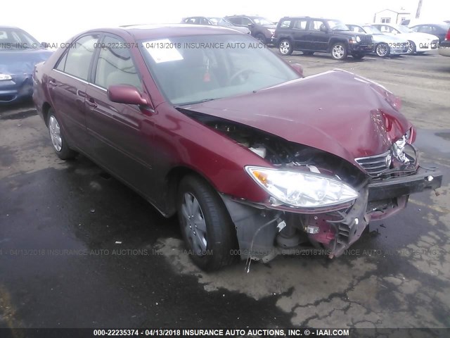 4T1BE32K65U420173 - 2005 TOYOTA CAMRY LE/XLE/SE ბურგუნდია ფოტო 1