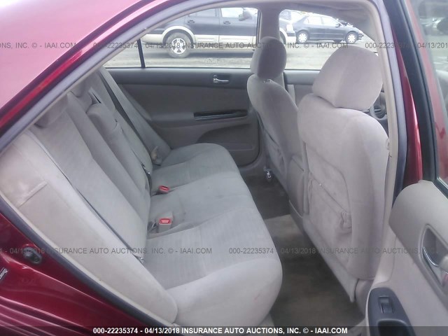 4T1BE32K65U420173 - 2005 TOYOTA CAMRY LE/XLE/SE ბურგუნდია ფოტო 8