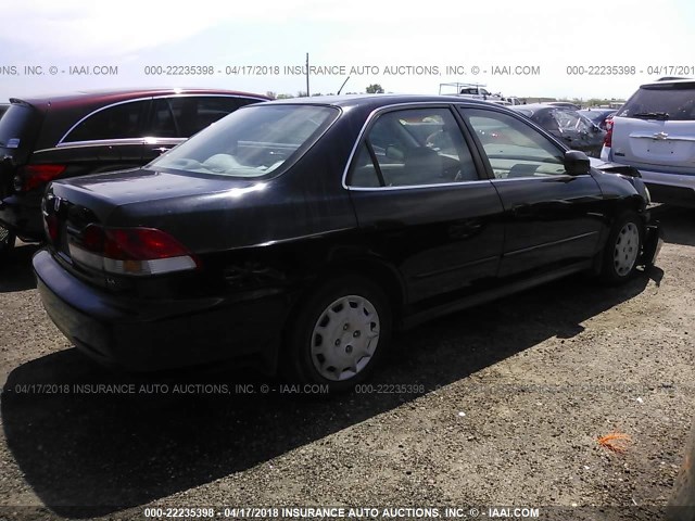 1HGCG665X2A151375 - 2002 HONDA ACCORD LX BLACK photo 4