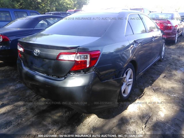 4T1BF1FK6EU439138 - 2014 TOYOTA CAMRY L/SE/LE/XLE ნაცრისფერი ფოტო 4