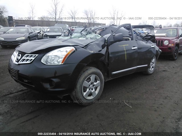 JN8AS5MV9DW636411 - 2013 NISSAN ROGUE S/SV BLACK photo 2