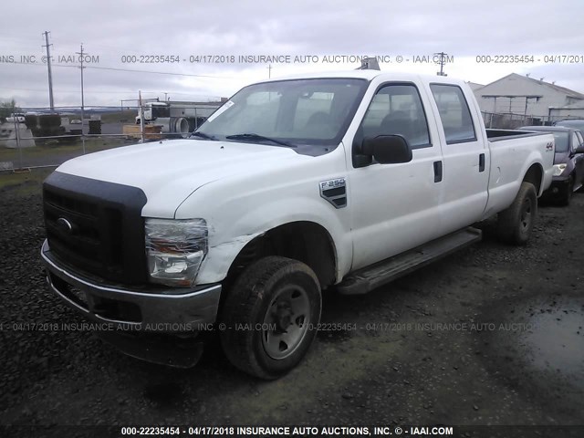 1FTSW21578EE49994 - 2008 FORD F250 SUPER DUTY WHITE photo 2
