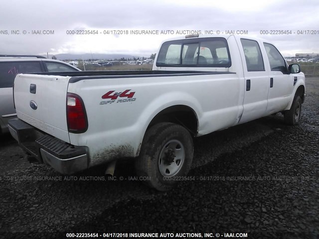 1FTSW21578EE49994 - 2008 FORD F250 SUPER DUTY WHITE photo 4