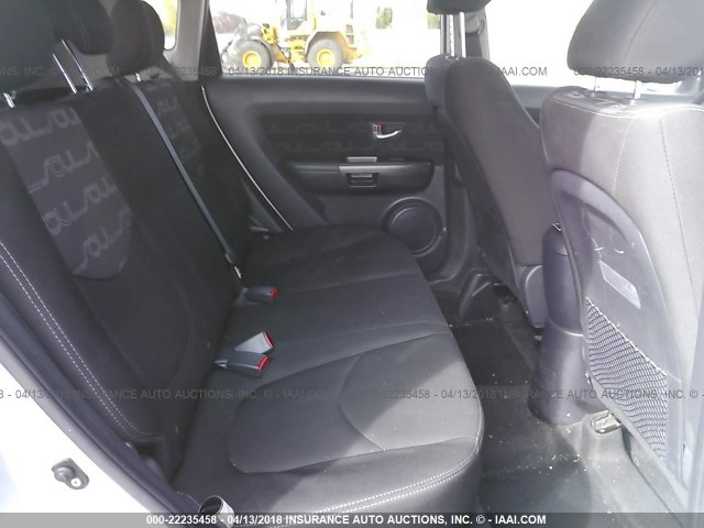 KNDJT2A60D7762123 - 2013 KIA SOUL +/!/SPORT SILVER photo 8