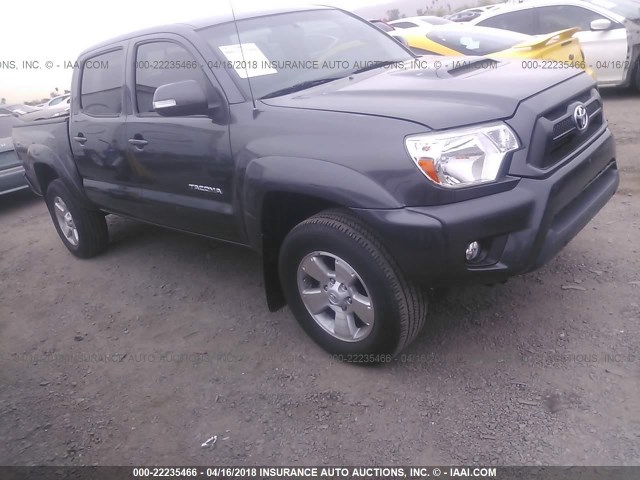 3TMJU4GN9EM166085 - 2014 TOYOTA TACOMA DOUBLE CAB PRERUNNER GRAY photo 1