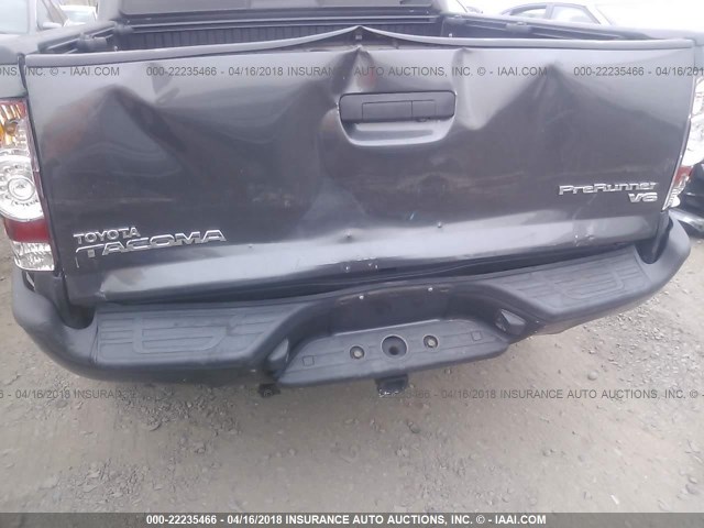 3TMJU4GN9EM166085 - 2014 TOYOTA TACOMA DOUBLE CAB PRERUNNER GRAY photo 6