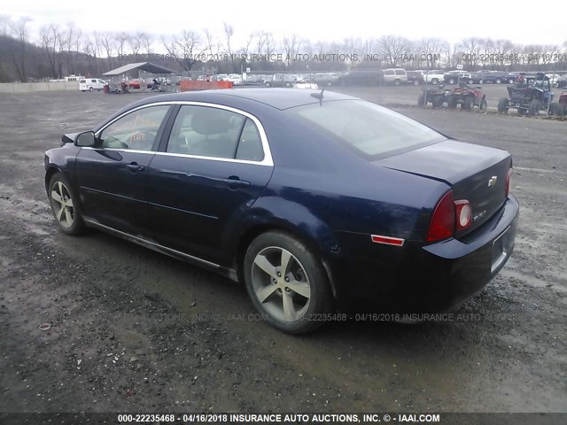 1G1ZC5E12BF230211 - 2011 CHEVROLET MALIBU 1LT BLUE photo 3