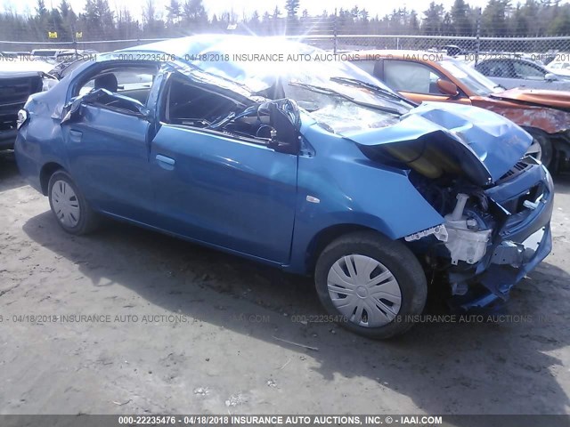 ML32F3FJ8HHF14612 - 2017 MITSUBISHI MIRAGE G4 ES ლურჯი ფოტო 1