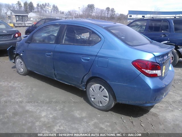 ML32F3FJ8HHF14612 - 2017 MITSUBISHI MIRAGE G4 ES ლურჯი ფოტო 3