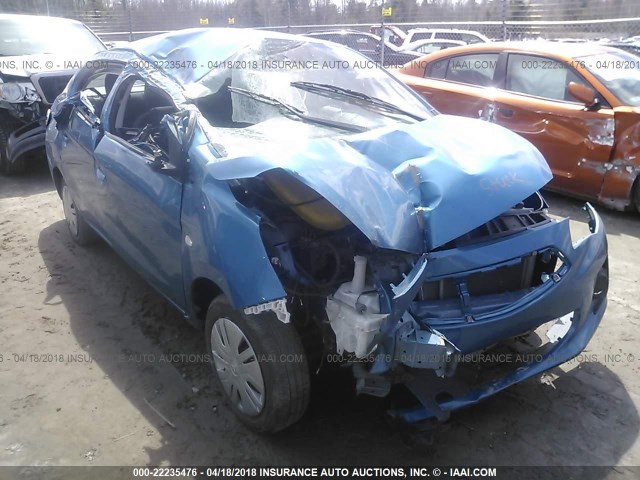 ML32F3FJ8HHF14612 - 2017 MITSUBISHI MIRAGE G4 ES ლურჯი ფოტო 6