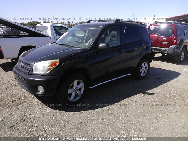 JTEGD20VX56002669 - 2005 TOYOTA RAV4 BLACK photo 2