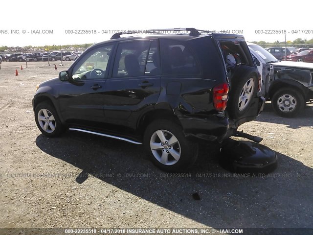 JTEGD20VX56002669 - 2005 TOYOTA RAV4 BLACK photo 3