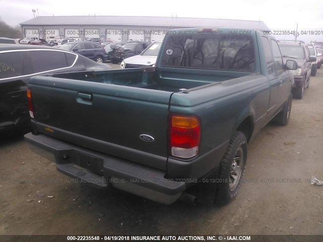 1FTYR14XXWTA64723 - 1998 FORD RANGER SUPER CAB TURQUOISE photo 4